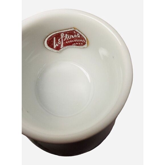 Vintage Lefton Hand Painted China Egg Coddler Cup Floral Porcelain - Picture 4 of 6